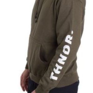 THNDR APPAREL UK OLIVE GREEN UNISEX HOODIE